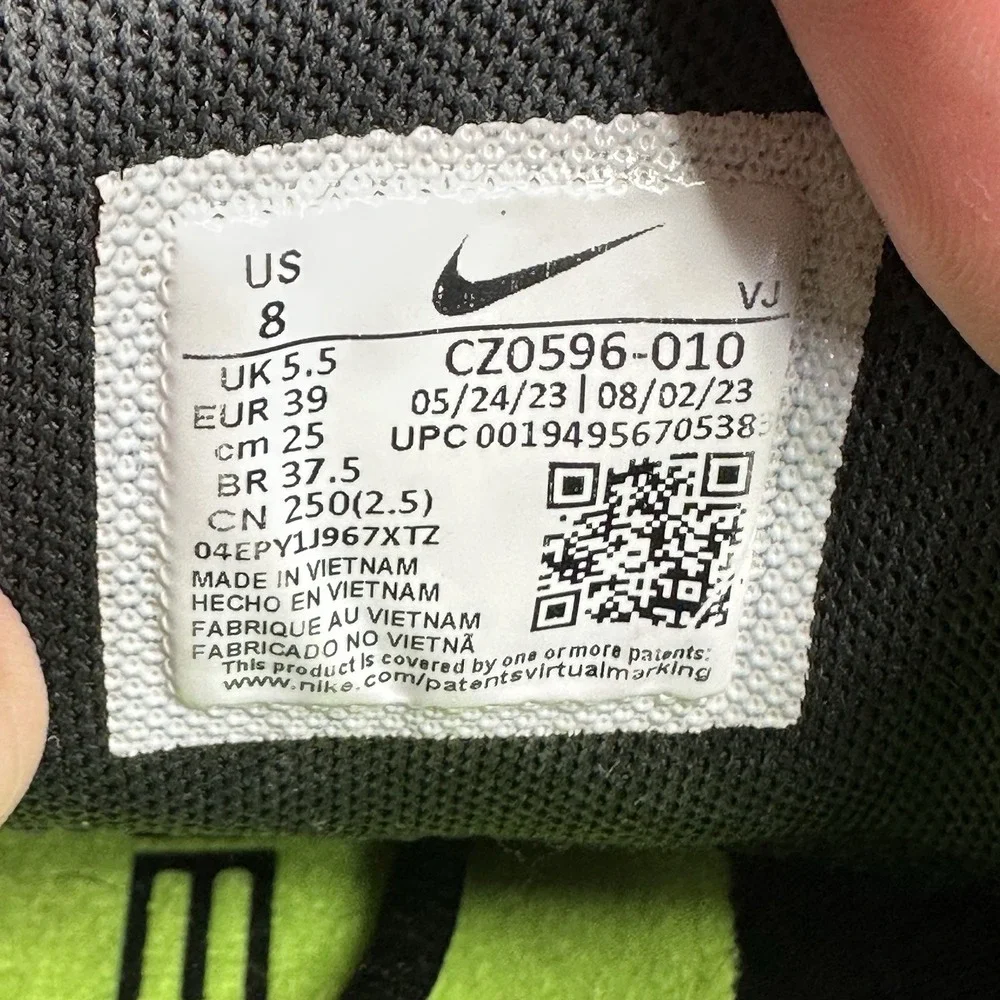 Womens Size 8 Nike Free Metcon 4 Shoes Black White Training Athletic Gym Sneaker